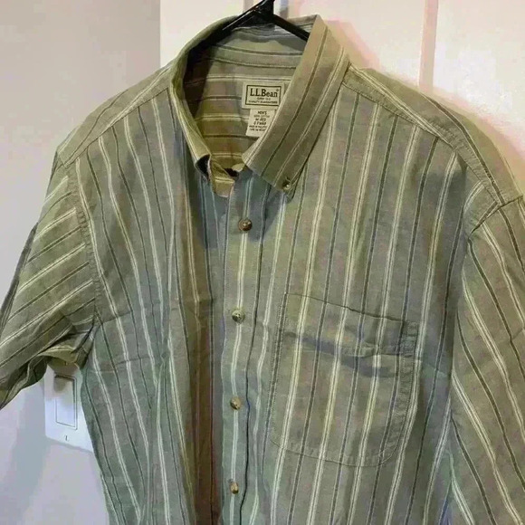 LL bean  mens short sleeve shirt - Picture 1 of 9
